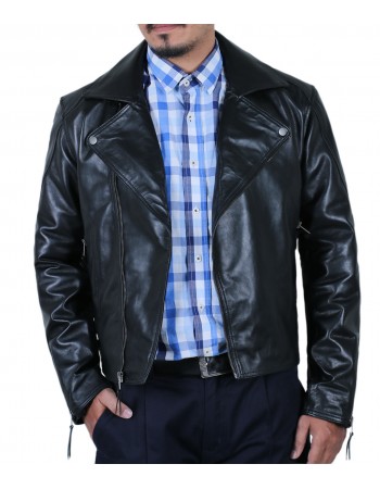 Laverapelle Men's Genuine Lambskin Leather Jacket (Double Rider Jacket) - 1501653