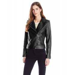 Laverapelle Women's Genuine Lambskin Leather Jacket (Double Rider Jacket) - 1521668