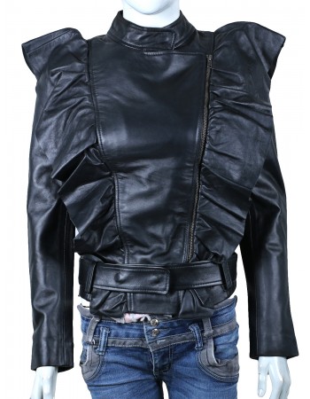 Laverapelle Women's Genuine Lambskin Leather Jacket (Fencing Jacket) - 1521743