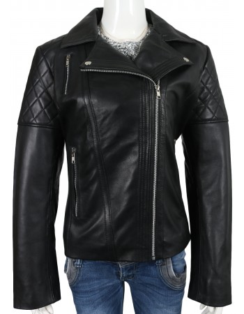 Laverapelle Women's Genuine Lambskin Leather Jacket (Fencing Jacket) - 1521763