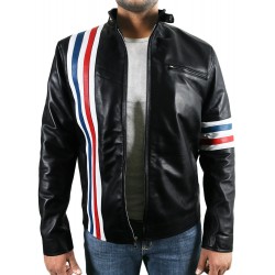 Laverapelle Men's Easy Rider Peter Fonda Genuine Lambskin Leather Biker Jacket (Racer Jacket) - 1501800