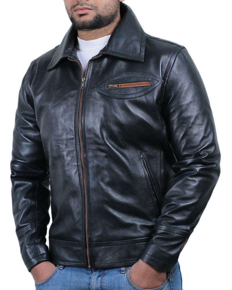 Laverapelle Men's Genuine Lambskin Leather Jacket (Classic Jacket) - 1501811