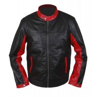 Laverapelle Men's BATMAN DARK KNIGHT Christian Bale Lambskin Leather Jacket  (Racer Jacket) - 1501777