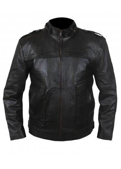 Laverapelle Men's Genuine Lambskin Leather Jacket (Officer Jacket) - 1501790