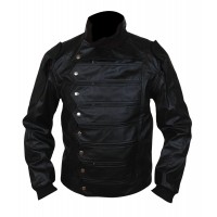 Laverapelle Men's Captain America Winter Soldier Lambskin Leather Jacket (Fencing Jacket) - 1501773