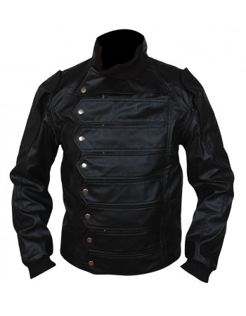 Laverapelle Men's Captain America Winter Soldier Lambskin Leather Jacket (Fencing Jacket) - 1501773