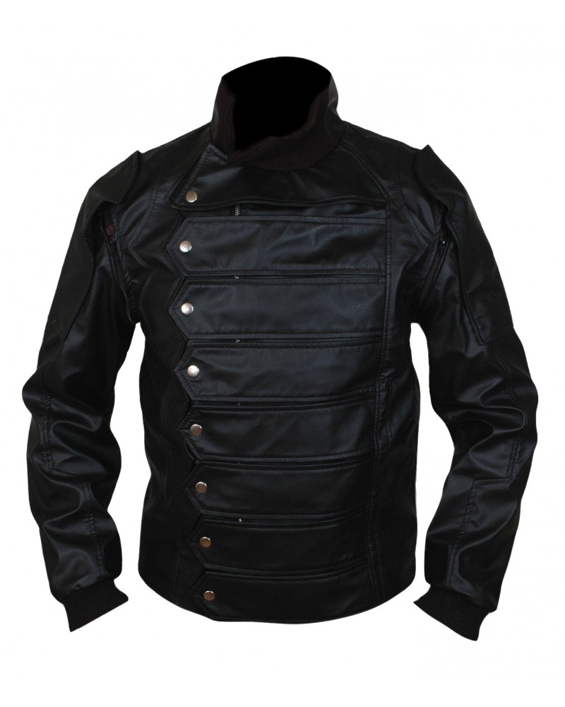 Laverapelle Men's Captain America Winter Soldier Lambskin Leather Jacket (Fencing Jacket) - 1501773