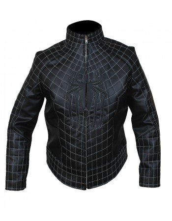Laverapelle Men's The Amazing Spider Man 2 Faux Leather Costume Jacket in Black (Fencing Jacket) - 1501785 Laverapelle Men's The Amazing Spider Man 2 Faux Leather Costume Jacket in Black (Fencing Jacket) - 1501785