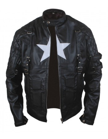 Laverapelle Men's Chris Evans Captain America Leather Jacket (Fencing Jacket) - 1501772