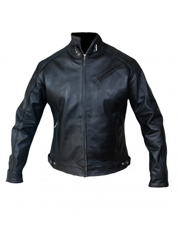 Laverapelle Men's Jeremy Renner Aaron Cross Cow Hide Leather Jacket (Racer Jacket) - 1501808