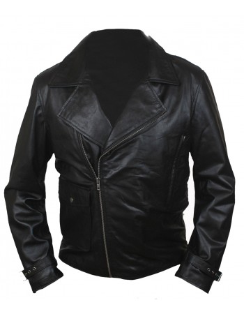 Laverapelle Men's Chris Evans Captain America Lambskin Leather Jacket (Double Rider Jacket) - 1501796