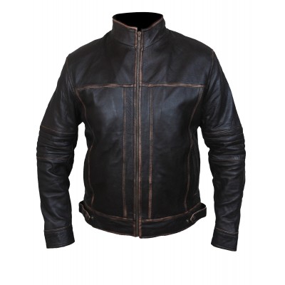 Laverapelle Men's Real Cow Ruboff Leather Distressed Look Motorcycle Jacket (Fencing Jacket) - 1501807