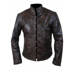 Laverapelle Men's Genuine Cow Ruboff Leather Jacket (Fencing Jacket) - 1501802