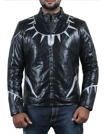 Laverapelle Men's Avengers Infinity War Black Panther Synthetic Leather Jacket - 1701014