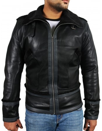 Laverapelle Men's Genuine Lambskin Leather Jacket (Flight Jacket) - 1701027