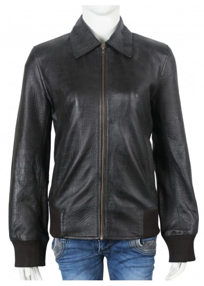Laverapelle Women's Genuine Lambskin Leather Jacket (Aviator Jacket) - 1721034