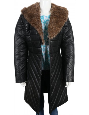 Laverapelle Women's Genuine Lambskin Leather Coat (Shearling Coat) - 1722035 Laverapelle Women's Genuine Lambskin Leather Coat (Shearling Coat) - 1722035