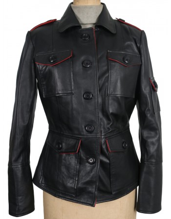 Laverapelle Women's Genuine Lambskin Leather Jacket (Field Jacket) - 1721037 Laverapelle Women's Genuine Lambskin Leather Jacket (Field Jacket) - 1721037