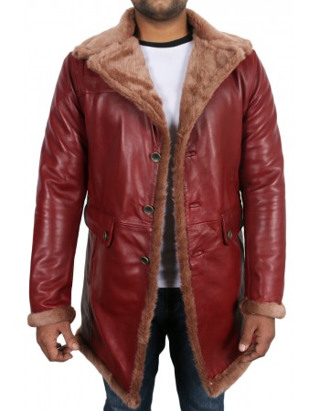 Laverapelle Men's Genuine Lambskin Leather Coat (Shearling Coat) - 1702038