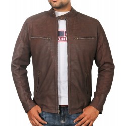 Laverapelle Men's Genuine Lambskin Leather Jacket (Racer Jacket) - 1701047