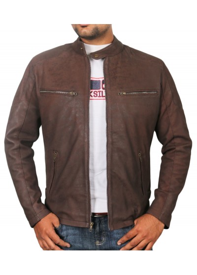 Laverapelle Men's Genuine Lambskin Leather Jacket (Racer Jacket) - 1701047