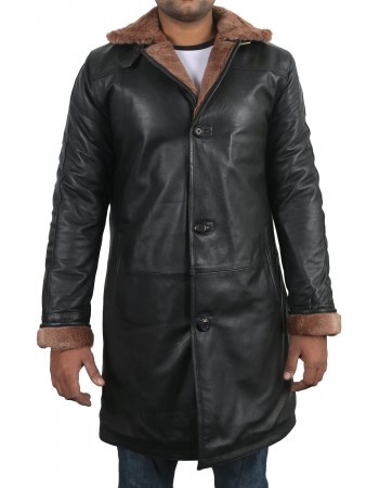 Laverapelle Men's Genuine Lambskin Leather Coat (Shearling Coat) - 1702053
