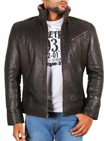 Laverapelle Men's Genuine Lambskin Leather Jacket (Racer Jacket) - 1701057 Laverapelle Men's Genuine Lambskin Leather Jacket (Racer Jacket) - 1701057