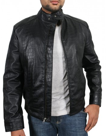 Laverapelle Men's Genuine Lambskin Leather Jacket (Racer Jacket) - 1701058