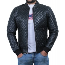 Laverapelle Men's Genuine Lambskin Leather Jacket (Quilted Jacket) - 1801006