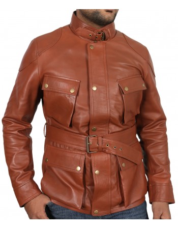Laverapelle Men's Genuine Lambskin Leather Jacket (Field Jacket) - 1801007