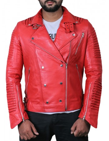 Laverapelle Men's Genuine Lambskin Leather Jacket (Double Rider Jacket) - 1801012