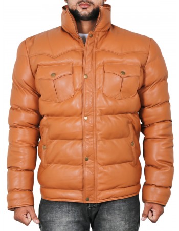 Laverapelle Men's Genuine Lambskin Leather Jacket (Puff Jacket) - 1801017 Laverapelle Men's Genuine Lambskin Leather Jacket (Puff Jacket) - 1801017