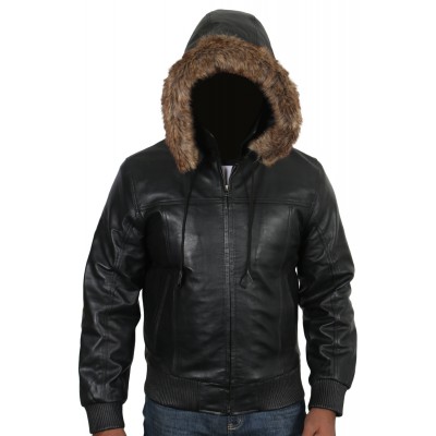 Laverapelle Men's Genuine Lambskin Leather Jacket (Bomber Jacket) - 1801019
