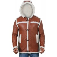 Laverapelle Men's Genuine Lambskin Leather Jacket (Hooded) - 1801023