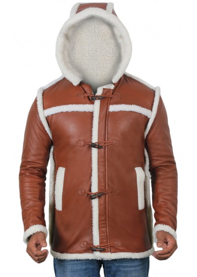 Laverapelle Men's Genuine Lambskin Leather Jacket (Hooded) - 1801023