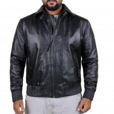 Laverapelle Men's Genuine Cowhide Leather Jacket (Aviator Jacket) - 1801063