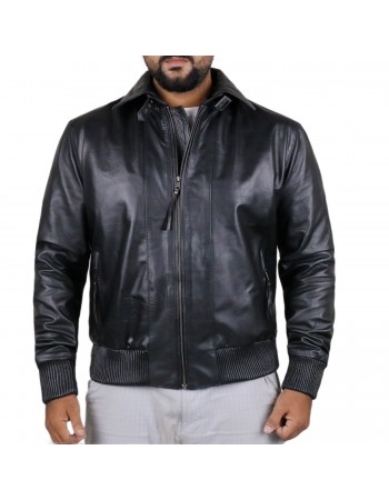 Laverapelle Men's Genuine Cowhide Leather Jacket (Aviator Jacket) - 1801063