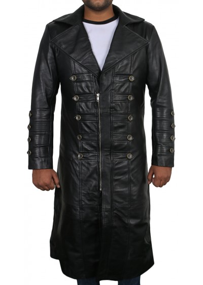 Laverapelle Men's Genuine Lambskin Leather Coat (Over Coat) - 1802003