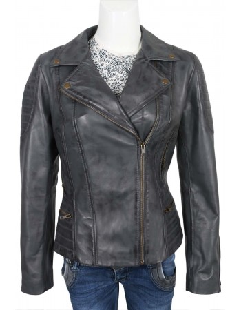 Laverapelle Women's Genuine Lambskin Leather Jacket (Double Rider Jacket) - 1821009