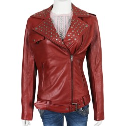 Laverapelle Women's Genuine Lambskin Leather Jacket (Double Rider Jacket) - 1821010