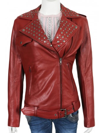 Laverapelle Women's Genuine Lambskin Leather Jacket (Double Rider Jacket) - 1821010