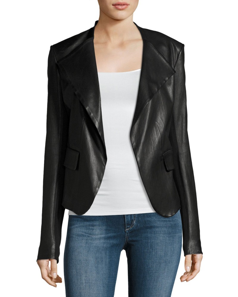 Laverapelle Women's Genuine Lambskin Leather Jacket (Double Rider Jacket) - 1821026