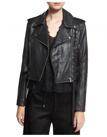 Laverapelle Women's Genuine Lambskin Leather Jacket (Double Rider Jacket) - 1821028