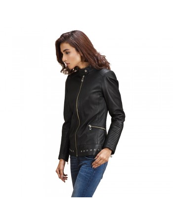 Laverapelle Women's Genuine Lambskin Leather Jacket (fencing Jacket) - 1821030