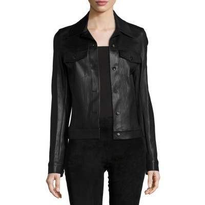 Laverapelle Women's Genuine Lambskin Leather Jacket (Regal Jacket) - 1821033