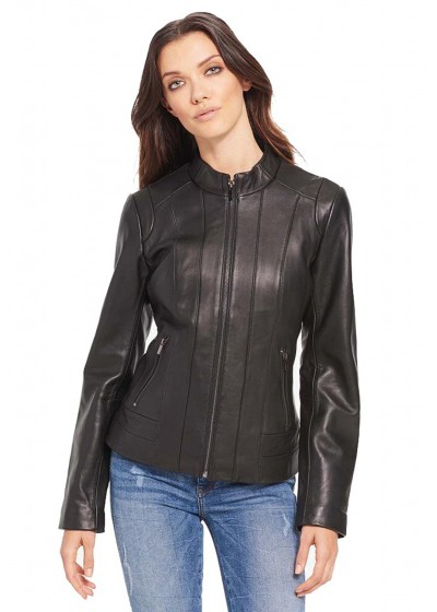 Laverapelle Women's Genuine Lambskin Leather Jacket (Classic Jacket) - 1821035