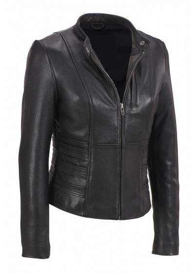 Laverapelle Women's Genuine Cowhide Leather Jacket (Racer Jacket) - 1821040