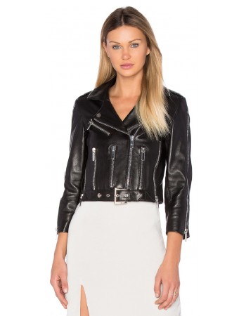 Laverapelle Women's Genuine Lambskin Leather Jacket (Double Rider Jacket) - 1821041