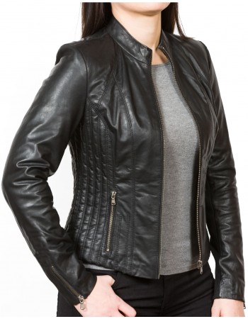 Laverapelle Women's Genuine Lambskin Leather Jacket (fencing Jacket) - 1821044
