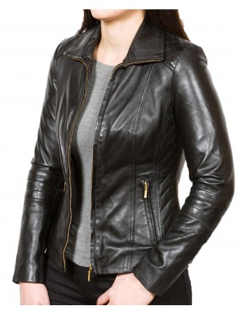 Laverapelle Women's Genuine Lambskin Leather Jacket (fencing Jacket) - 1821047